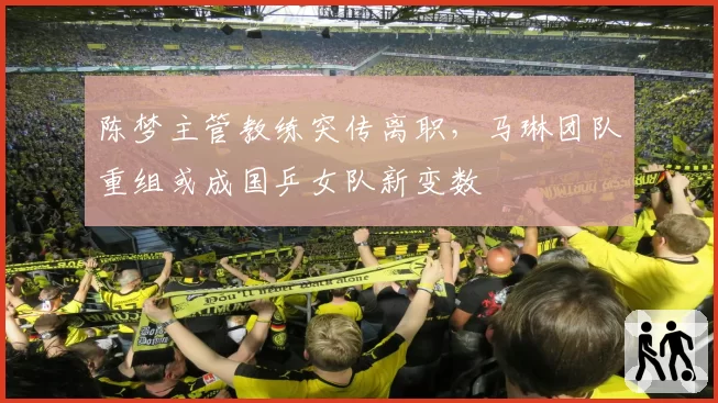 陈梦主管教练突传离职，马琳团队重组或成国乒女队新变数